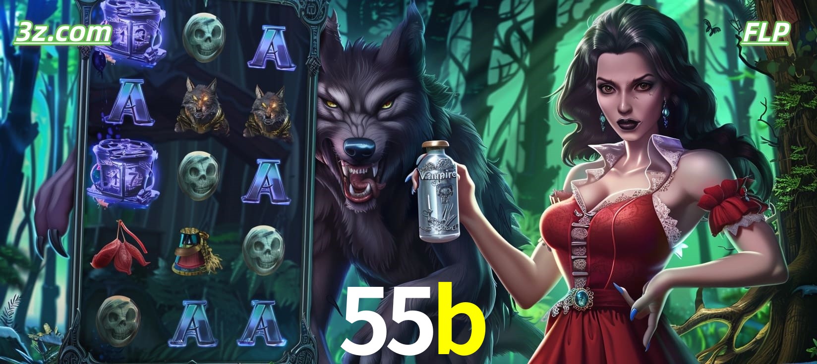 Slots online tema de lobisomem e vampira no 55b cassino Brasil